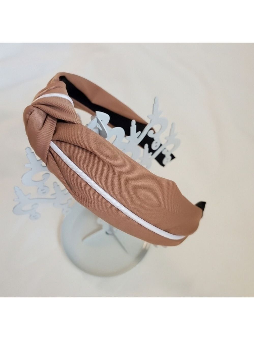 Boho Knotted Headband Neutral